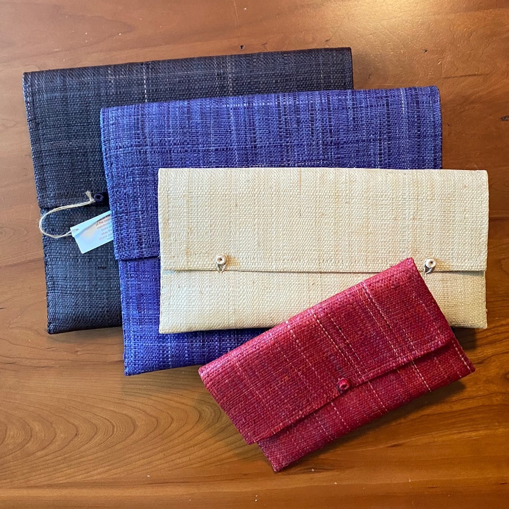 Woven Clutches, Various Sizes & Colors